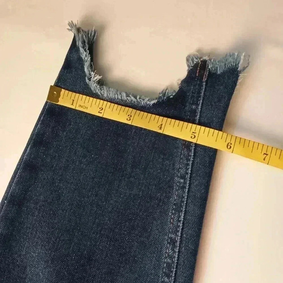 Jelly Jeans Denim Size 7 Chewed Edge Hem Mid Rise Medium Wash Skinny Leg - Picture 10 of 10